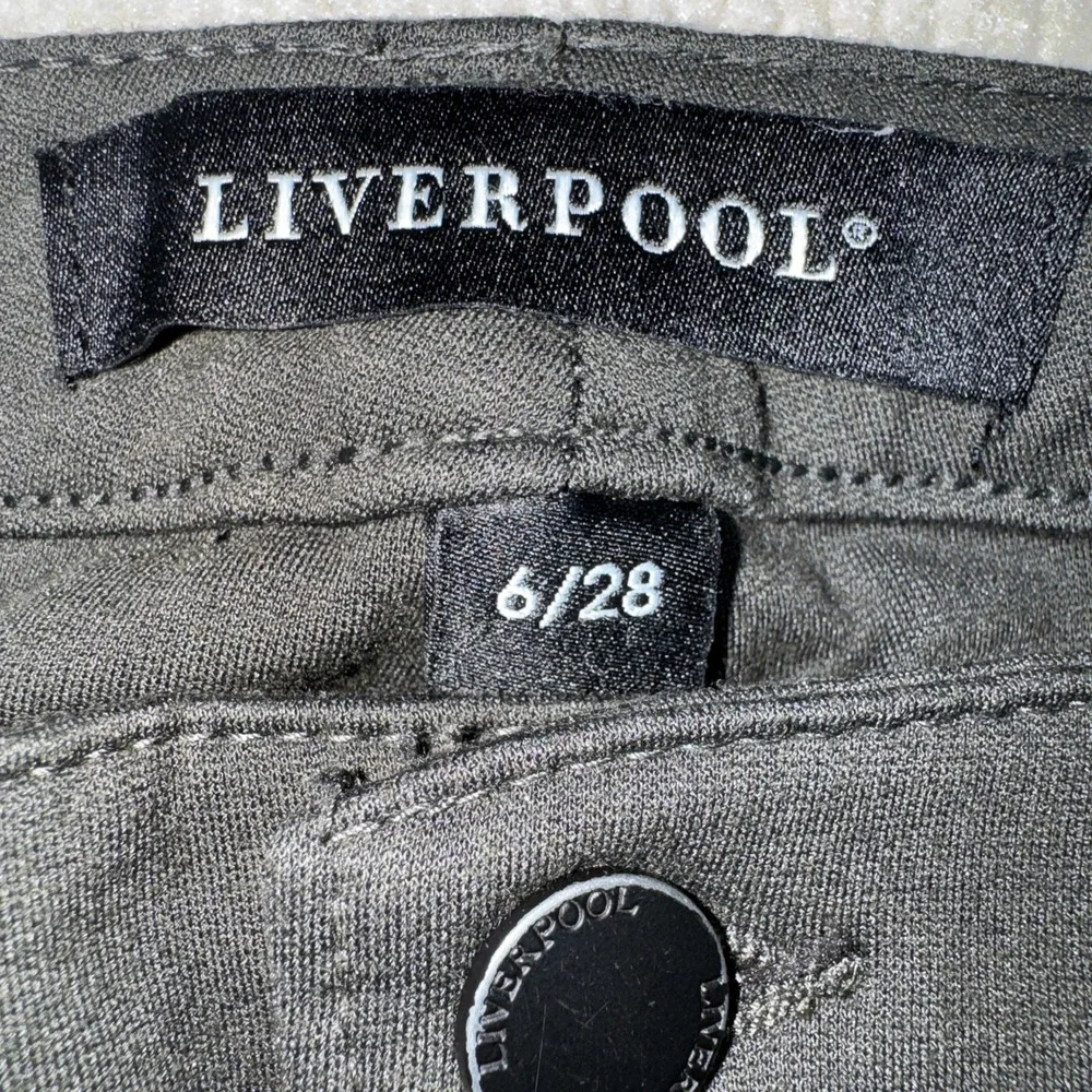 Liverpool Gia‎ Glider Ankle Leggings Womens 6/28 Peet Green Slim Stretch